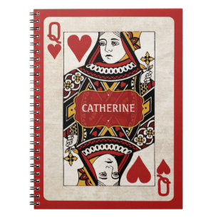 La reine des coeurs a personnalisé le carnet