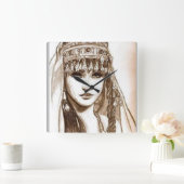 LA REINE DIHYA VIERKANTE KLOK (Huis)