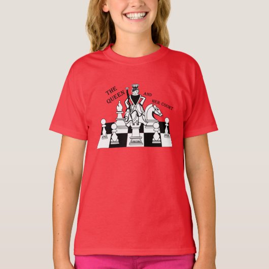 La reine et sa cour, T-shirt de la jeunesse de (Devant)