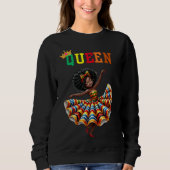 La reine nubienne : Danse sweatshirt féminine (Devant)