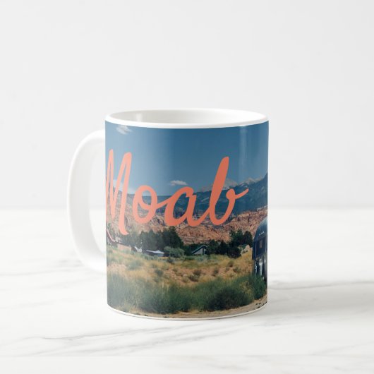 La remorque Moab Utah dans le désert Mug (Devant gauche)