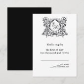 La réponse au mariage au monogramme 'Kate' (Devant / Derrière)