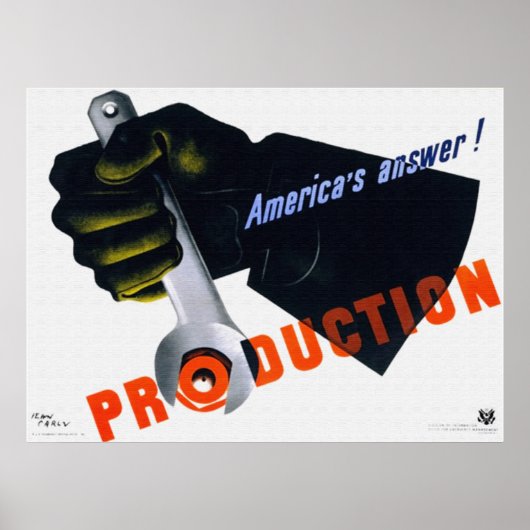 La réponse de l'Amérique - Affiche de production (Devant)