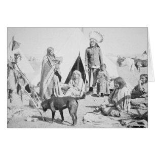 La réservation de Sioux au pin Ridge, le Dakota d