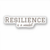 La résilience est un Sticker d'esprit (Devant)