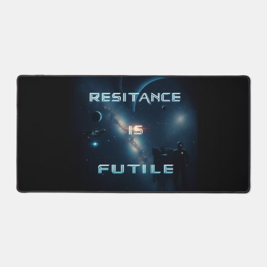 La résistance est Futile Mat de bureau (Recto)