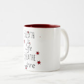 La respiration est la Mug Café Vie (Devant droit)