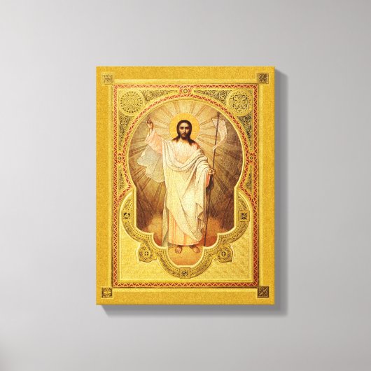 La Résurrection de Notre Seigneur -Icône sur toile (Recto)