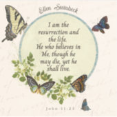 La Résurrection et la Vie - Sticker Jean 11:25 (Devant)