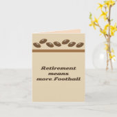 La Retraite Signifie Plus De Carte De Football (Fleur jaune)