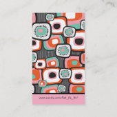 La rétro fleur de sushi ajuste la carte de profil (Dos)