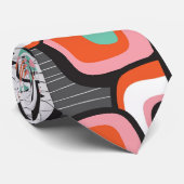 La rétro fleur de sushi ajuste la cravate faite (Roulé)