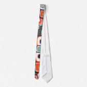 La rétro fleur de sushi ajuste la cravate faite (Dos)