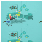 La rétro nuit de la fille dans le tissu (Échantillon)