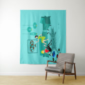 La rétro nuit de la fille en tapisserie (En situation)