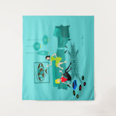 La rétro nuit de la fille en tapisserie (Devant)