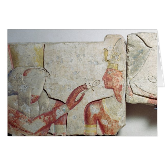 La réunion du pharaon et du Horus (Devant horizontal)