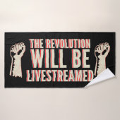 La révolution sera livestreamed (Serviette de bain)