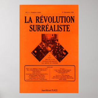 La Révolution Surréaliste 1924 AFFICHE IMPRIMÉE A5