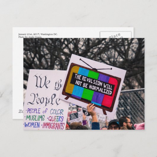 La Révulsion ne sera pas une carte postale normali (Devant / Derrière)