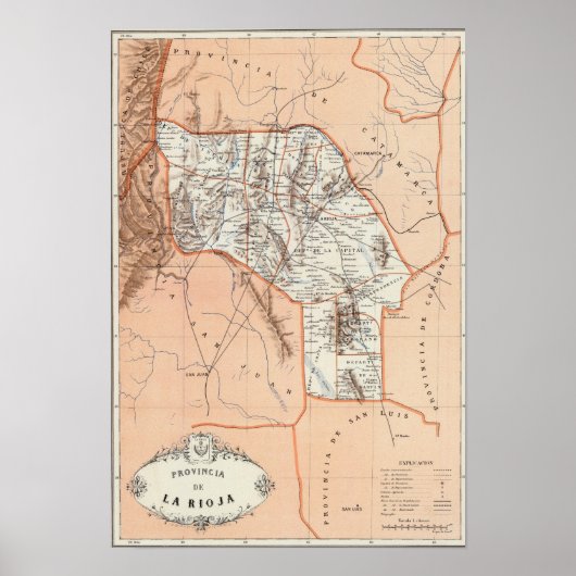 La Rioja, Argentinië Poster (Voorkant)