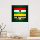 La Rioja Flag Poster (Keuken)