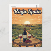 La Rioja Spain Travel Briefkaart (Voorkant / Achterkant)