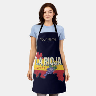 La Rioja Spanje Retro Regio Wijnstokken  Schort
