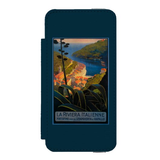 La Riviera Italienne Incipio iPhone Portemonnee Hoesje (Voorkant Agenda)