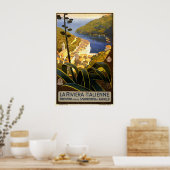 La Riviera Italienne Portofino Affiche de voyage 1 (Cuisine)