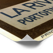 La Riviera Italienne Portofino Affiche de voyage 1 (Coin)