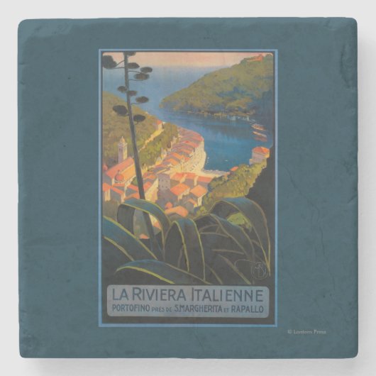La Riviera Italienne Stenen Onderzetter (Voorkant)
