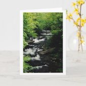 La rivière chauve cascade la carte de voeux (Fleur jaune)