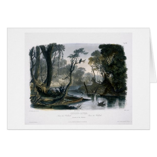 La rivière de coupure, branche du Wabash, plaquent (Devant horizontal)