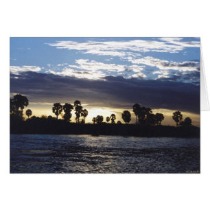 La rivière de Rufiji au coucher du soleil