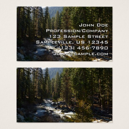 La rivière Kaweah dans le parc national de Sequoia (Devant & derrière)