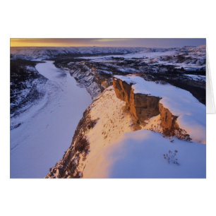 La rivière Little Missouri en hiver