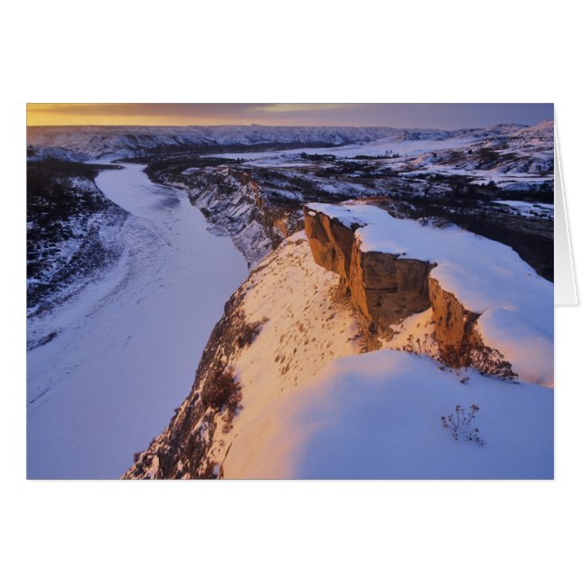 La rivière Little Missouri en hiver (Devant horizontal)
