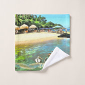 La rivière rencontre l'océan 0330 (Gant de toilette)