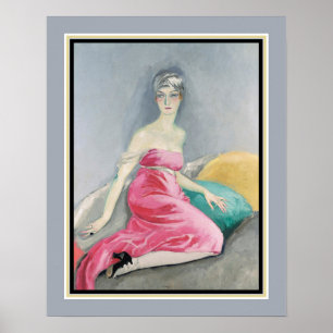 "La Robe Roos" door Kees van Dongen c.1919 Poster