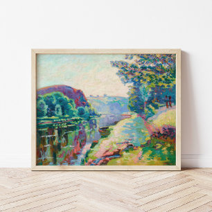 La Roche de l'Echo, Crozant Armand Guillaumin Poster