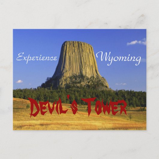 La roche du diable, carte postale du Wyoming (Devant)