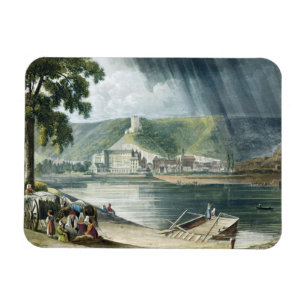 La Roche, van 'Uitzichten op de Seine', gegraveerd Magneet