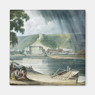 La Roche, van 'Uitzichten op de Seine', gegraveerd Magneet