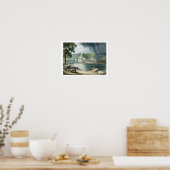 La Roche, van 'Uitzichten op de Seine', gegraveerd Poster (Keuken)