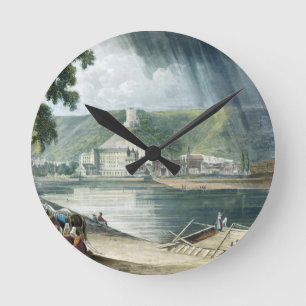 La Roche, van 'Uitzichten op de Seine', gegraveerd Ronde Klok