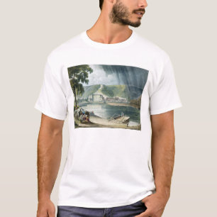 La Roche, van 'Uitzichten op de Seine', gegraveerd T-shirt