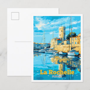 La Rochelle France Reizen illustratie Briefkaart