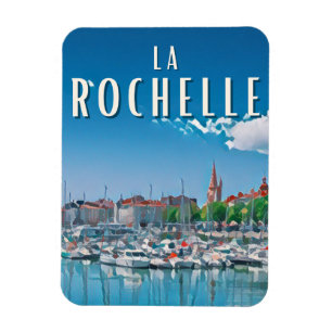 La Rochelle Photo Vintage Magneet