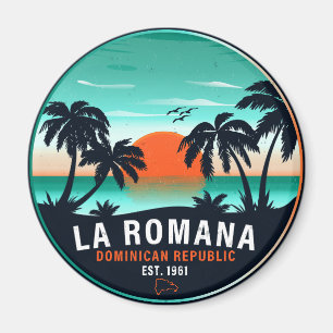 La Romana Dominicaanse Republiek Retro Sunset Souv Magneet
